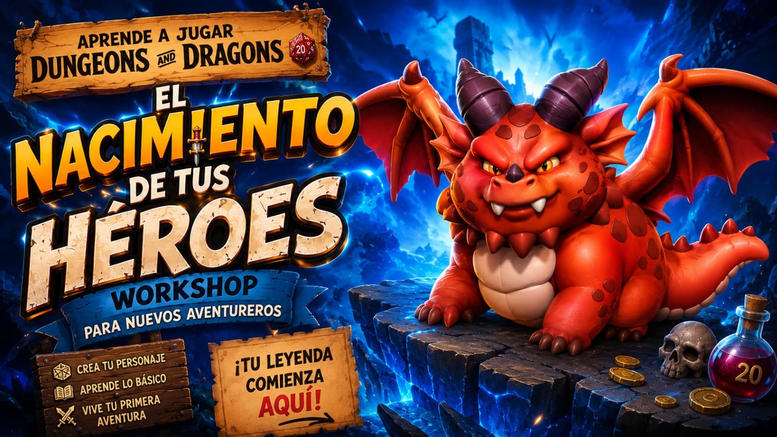 Workshop – One Shot para nuevos aventureros - Nacimiento de tus héroes